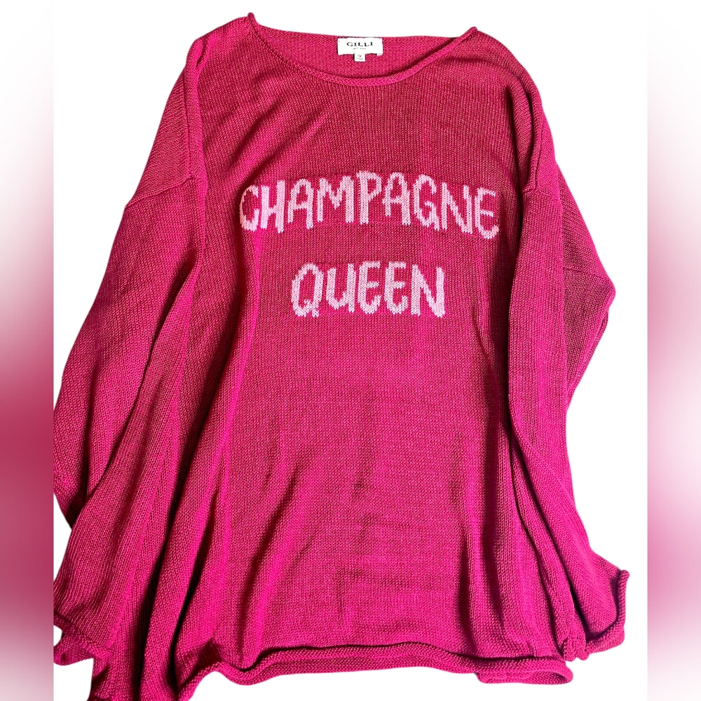 Champagne Queen Oversized Pullover, GILLI